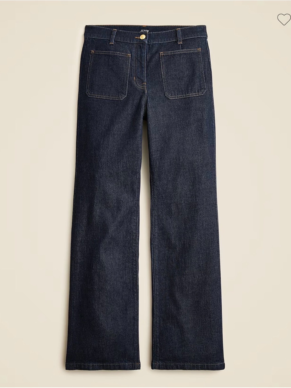 J. Crew High-Rise Kickout Jeans with Sailor Pockets
